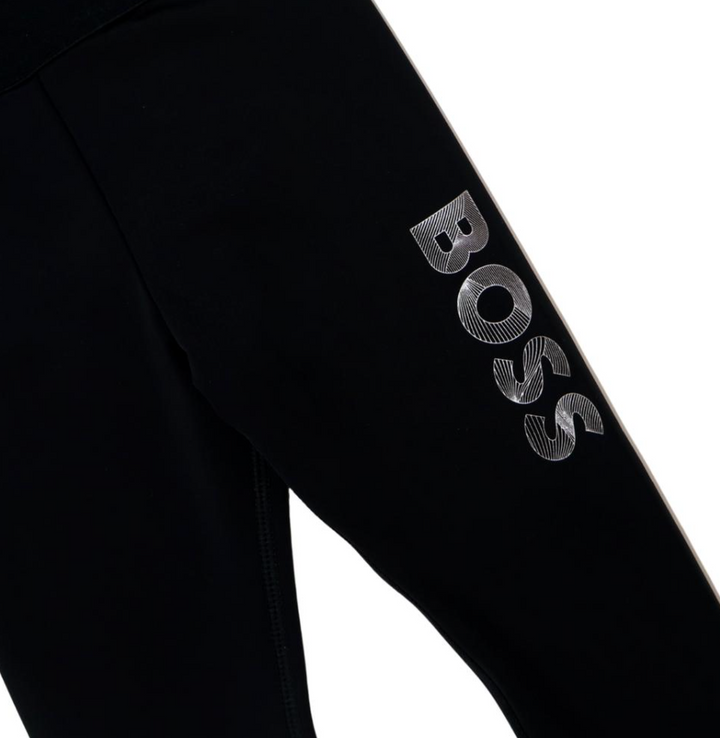BOSS Leggings Negros con Logo Blanco/plateado BOSS Leggings Negros con Logo Blanco/plateado