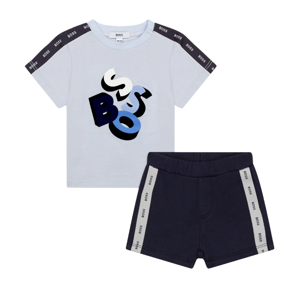 Conjunto Infantil BOSS Azul Marino
