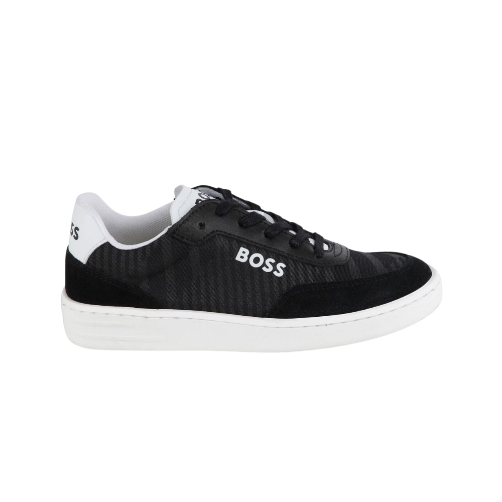 Zapatilla BOSS Casual Negra con Suela Blanca