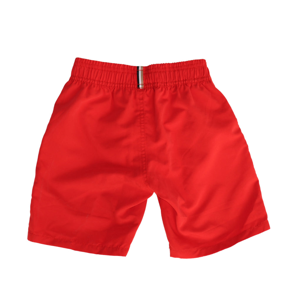 Short Boss rojo para niño