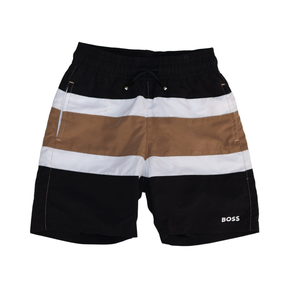 Short de baño Boss tricolor para niño