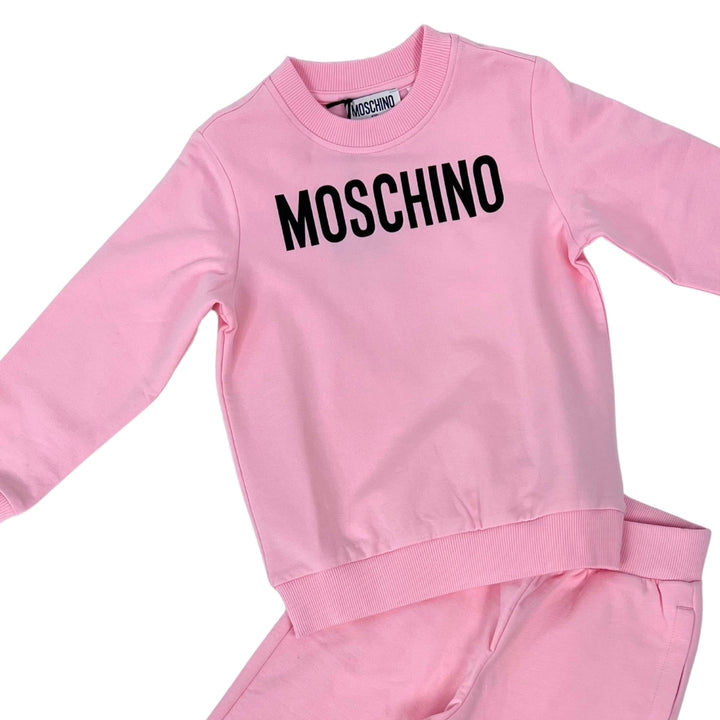 Conjunto Pants Rosa Moschino Logo Conjunto Pants Rosa Moschino Logo