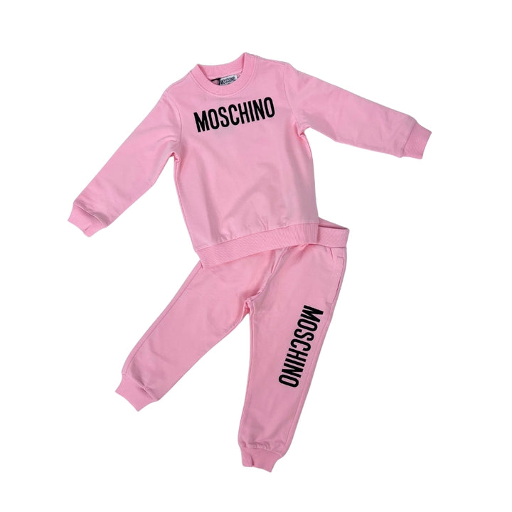 Conjunto Pants Rosa Moschino Logo Conjunto Pants Rosa Moschino Logo