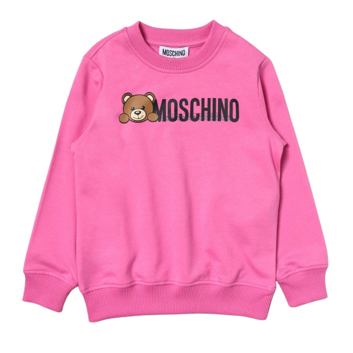 Sudadera Rosa Moschino Teddy Logo Sudadera Rosa Moschino Teddy Logo