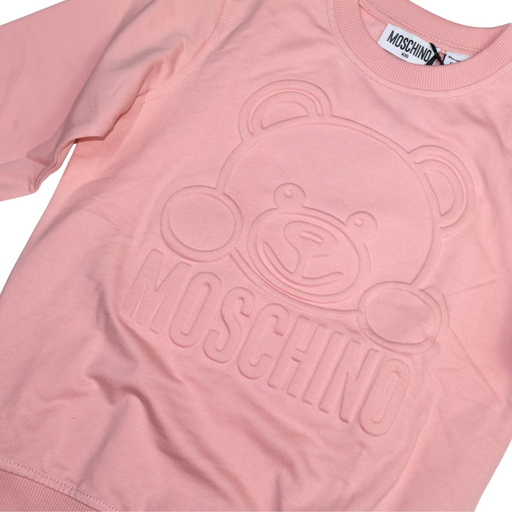Sudadera Moschino Rosa con Relieve Toy Bear Sudadera Moschino Rosa con Relieve Toy Bear