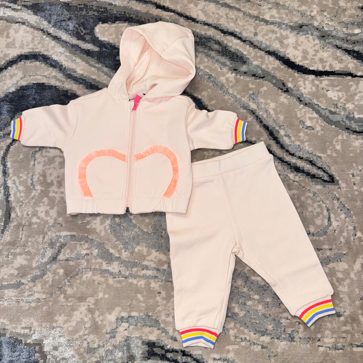 Conjunto Bebé con Capucha y Detalles Arcoíris – Billie Blush