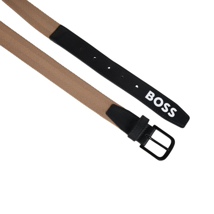 Cinturón BOSS "Logan" en Mezcla de Texturas
