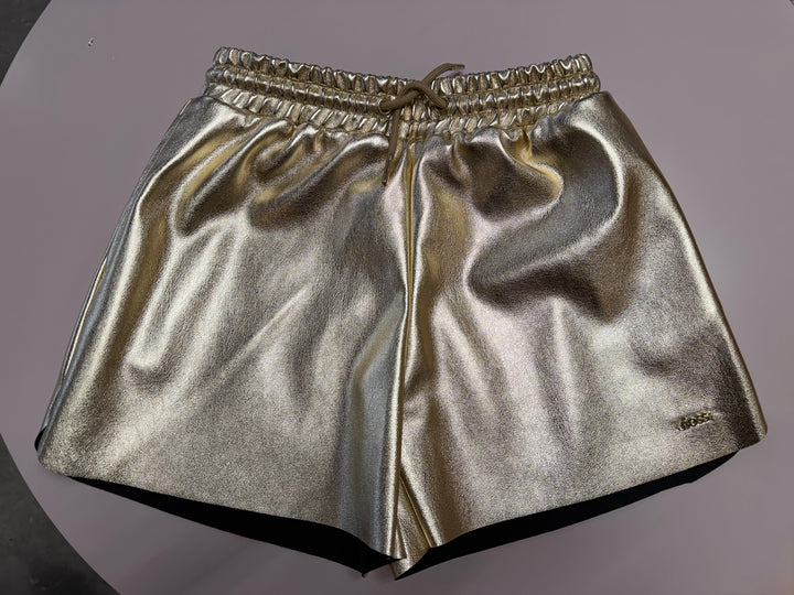 Short para Niña en color  metálico en tono dorado Boss