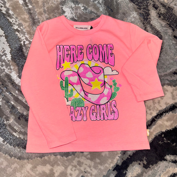 Blusa Rosa “Here Come the Crazy Girls” – Billie Blush