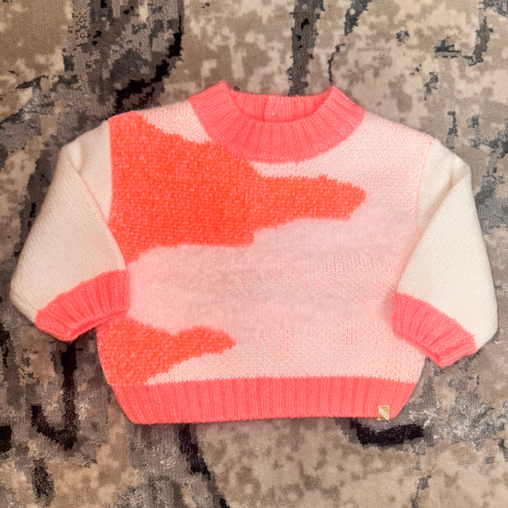 Suéter Tejido Rosa y Blanco – Billie Blush