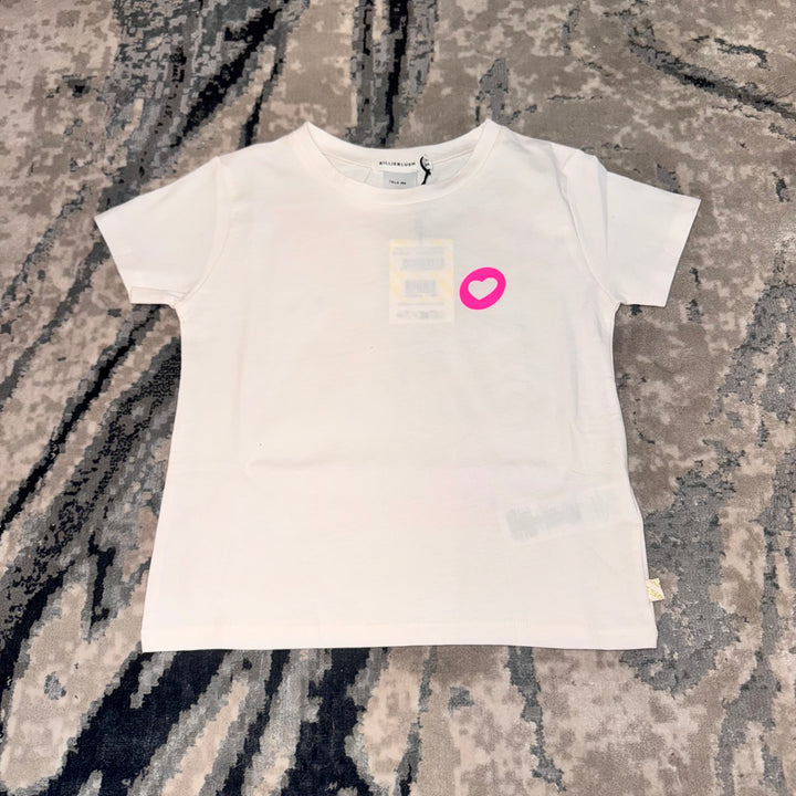 Playera Infantil Blanca Billie Blush “Positive Mind”