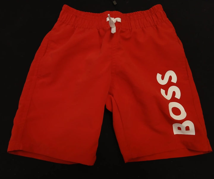 Short Boss rojo para niño