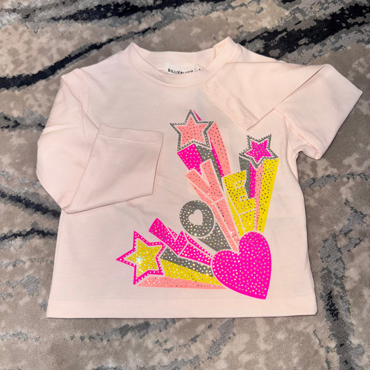 Blusa con Estrellas y Corazón Glitter – Billie Blush