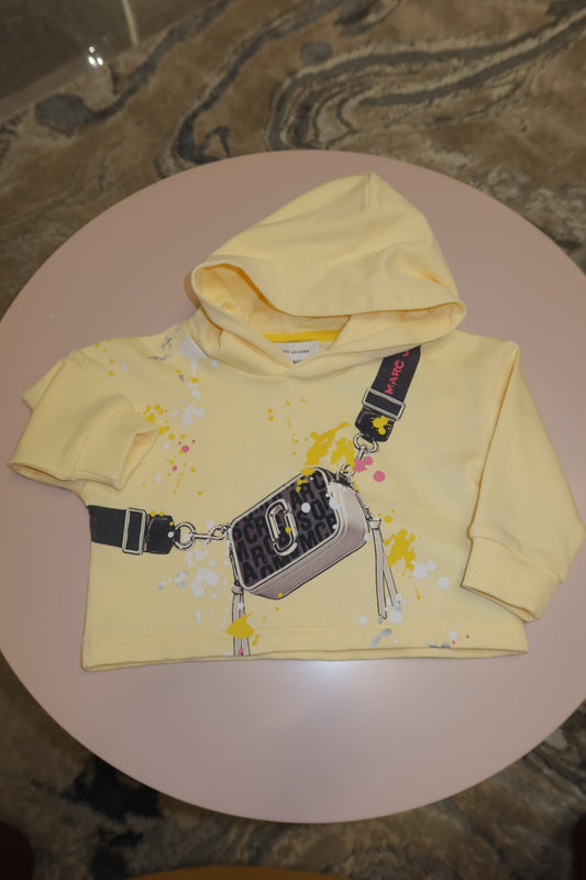 Sudadera Amarilla con estampado y capucha Marc Jacobs