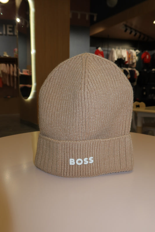 Gorro tejido para Niña  en color beige Boss