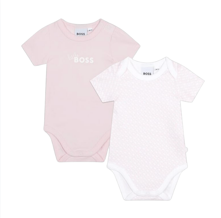 Mono Rosa Claro con Ribete Fucsia – BOSS Niña