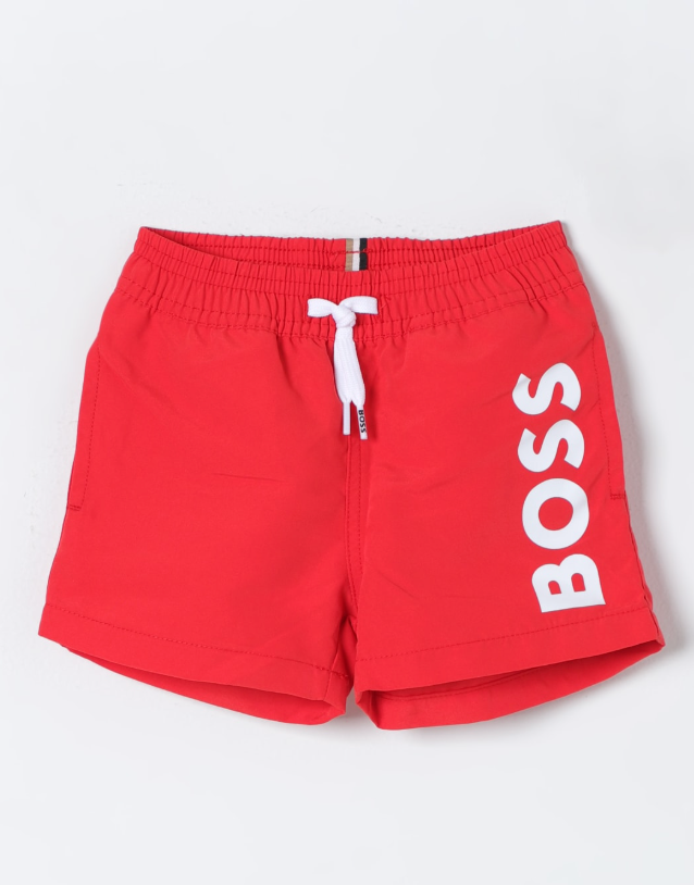 Short de baño BOSS rojo para bebe
