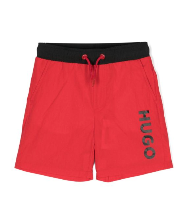 Short de baño HUGO rojo