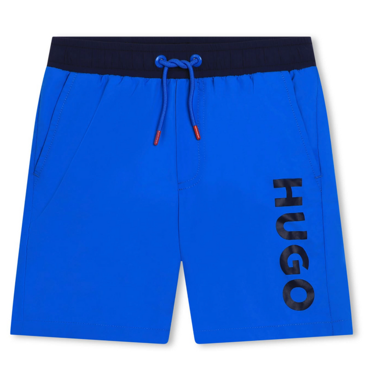 Short de baño HUGO azul para niño