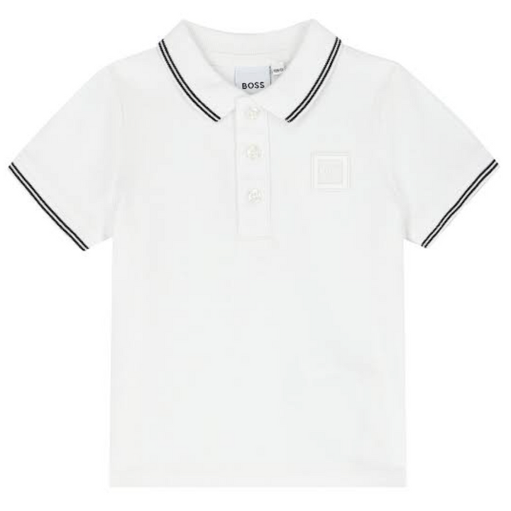 Polo blanco clásico BOSS