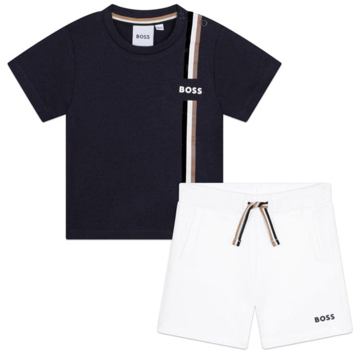 Conjunto Azul y Blanco con Rayas – BOSS