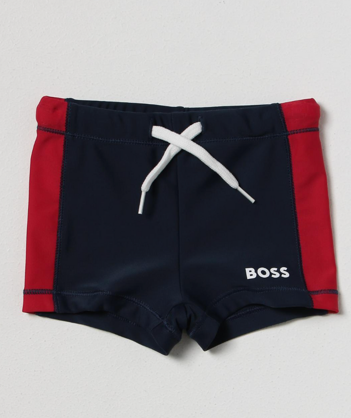 Traje de Baño Azul y Rojo – BOSS