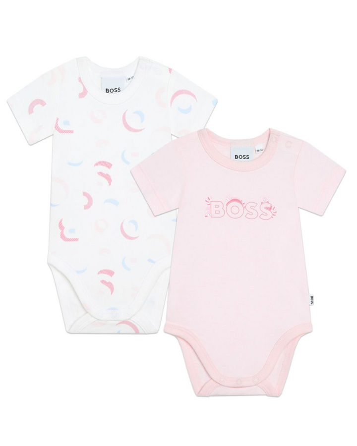 Mono Rosa Claro con Ribete Fucsia – BOSS Niña