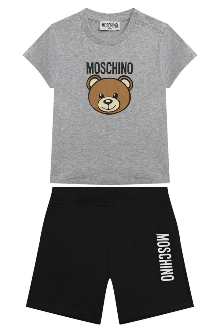 Conjunto Gris y Negro con Osito – MOSCHINO Niño