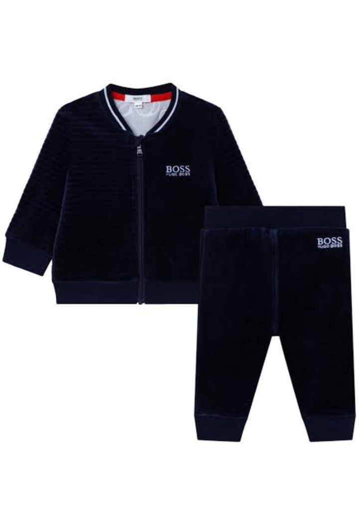 Conjunto de chándal de terciopelo BOSS para bebé