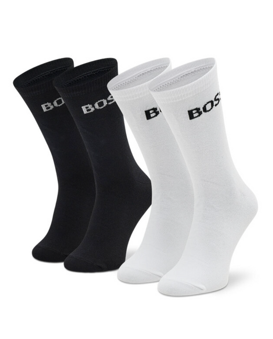 Pack de calcetines BOSS para niño en negro y blanco