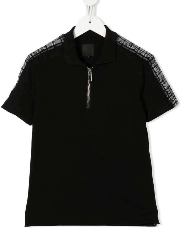 GIVENCHY – Polo Negro con Cremallera