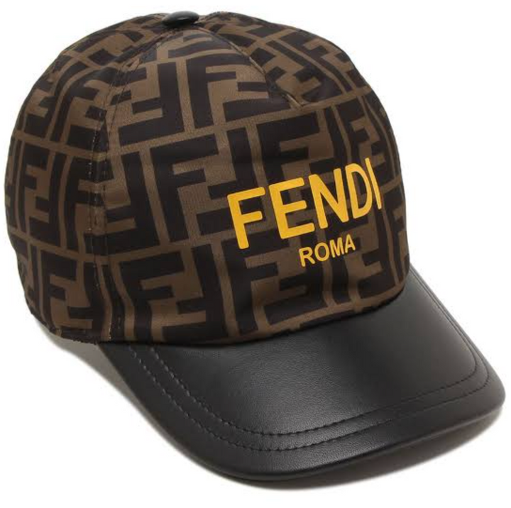 Fendi Gorra Roma Monograma Café