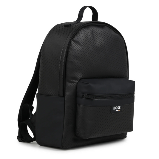 Mochila BOSS Monogram Texture Negra