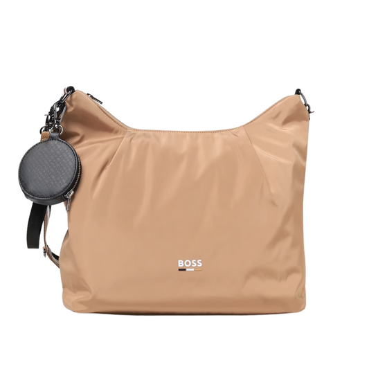 Pañalera BOSS color camel con monedero