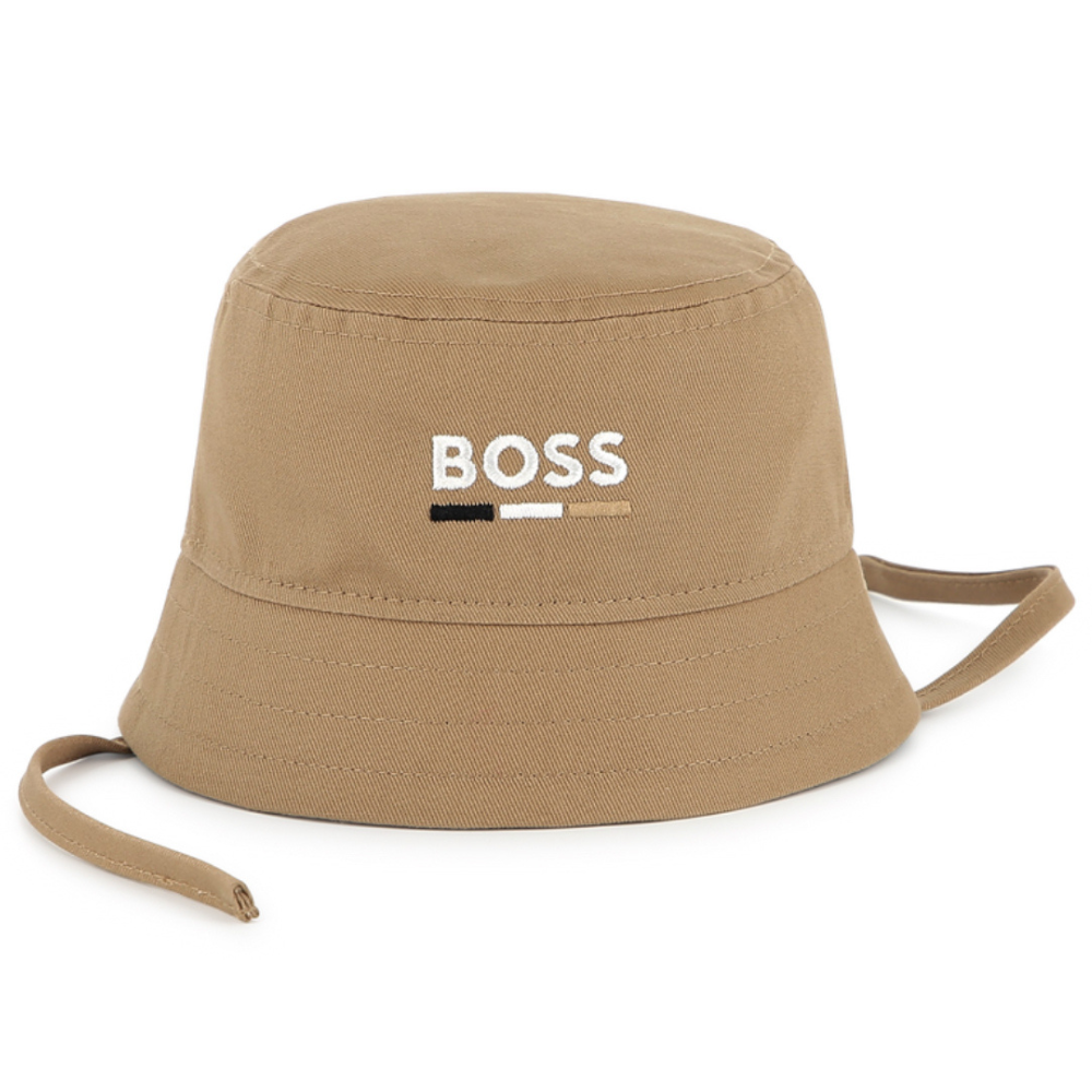 Sombrero Bucket Boss Camel Para Niño con Cintas