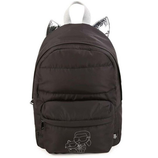 Mochila Negra con Orejas Karl Lagerfeld