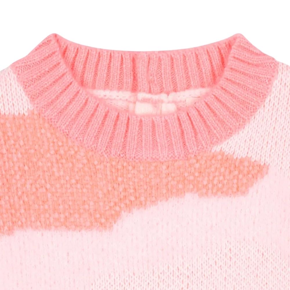 Suéter Tejido Rosa y Blanco – Billie Blush