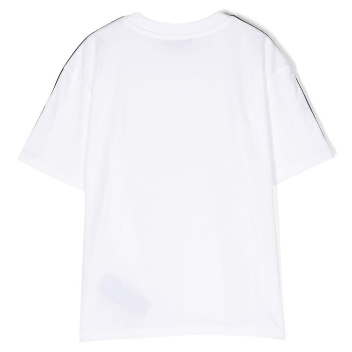 EK-playera color blanco balmain mangas cortas