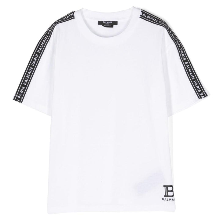 EK-playera balmain en color blanco mangas cortas
