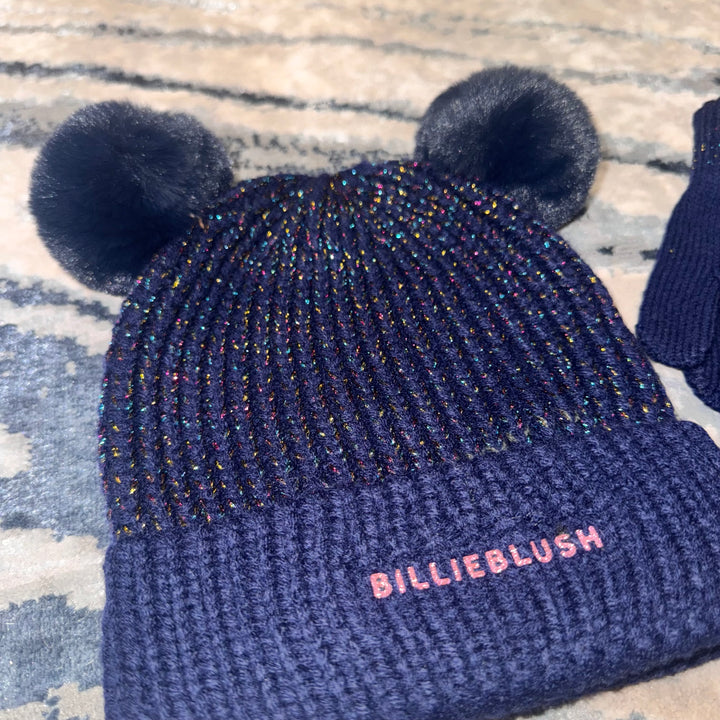 Gorro Tejido Azul con Orejitas – Billie Blush