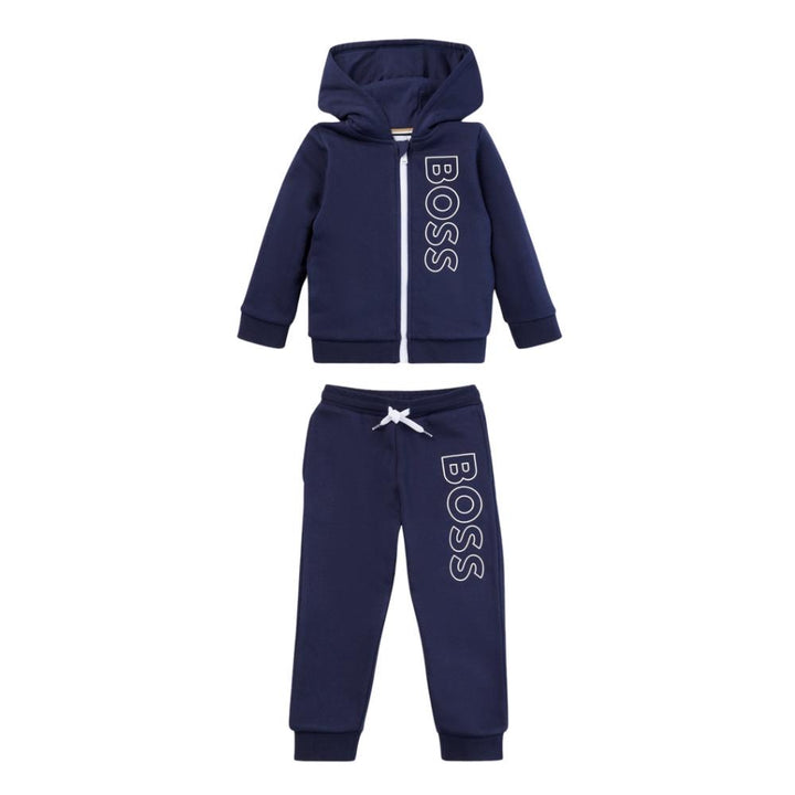 Conjunto de Bebé BOSS oultine - Navy Blue