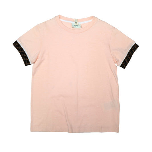 Playera rosa claro Fendi con mangas personalizadas