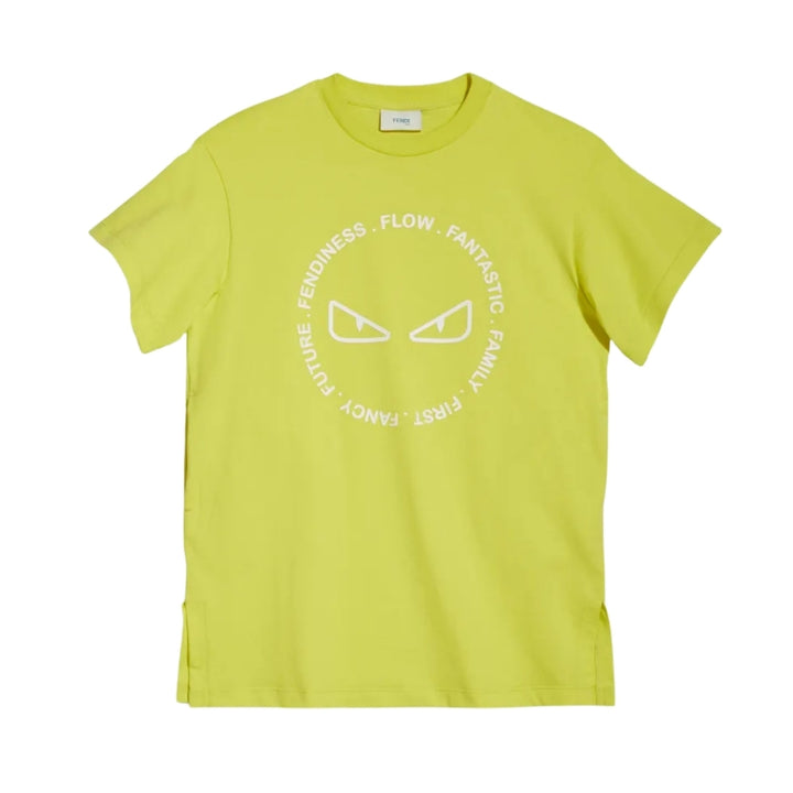 Fendi Playera Amarillo Fluor Ojos Monster