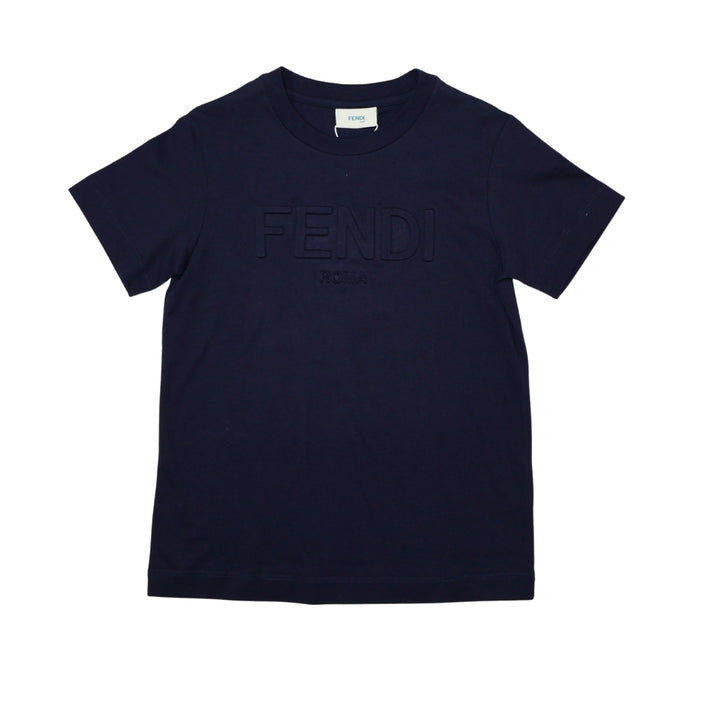 Fendi Roma Playera Azul Relieve