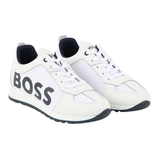 Tenis Boss Blancos Casual para Niño | Diseño Moderno y Cómodo