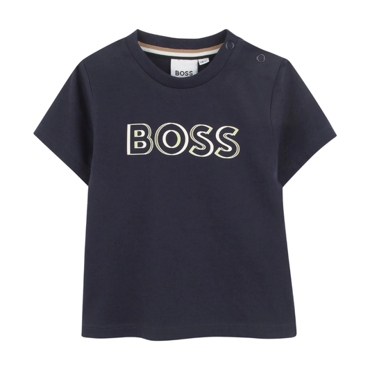 Playera Infantil BOSS Azul Marino