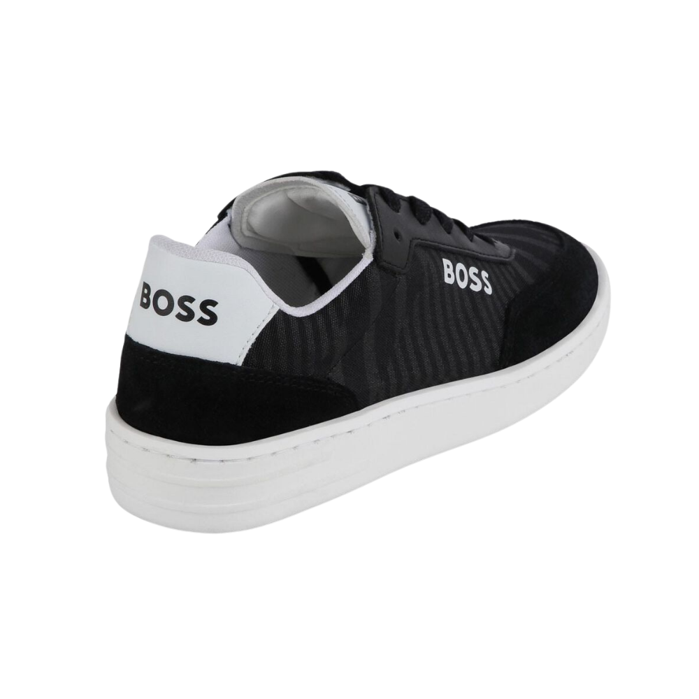 Zapatilla  BOSS Casual  Negra con Suela Blanca