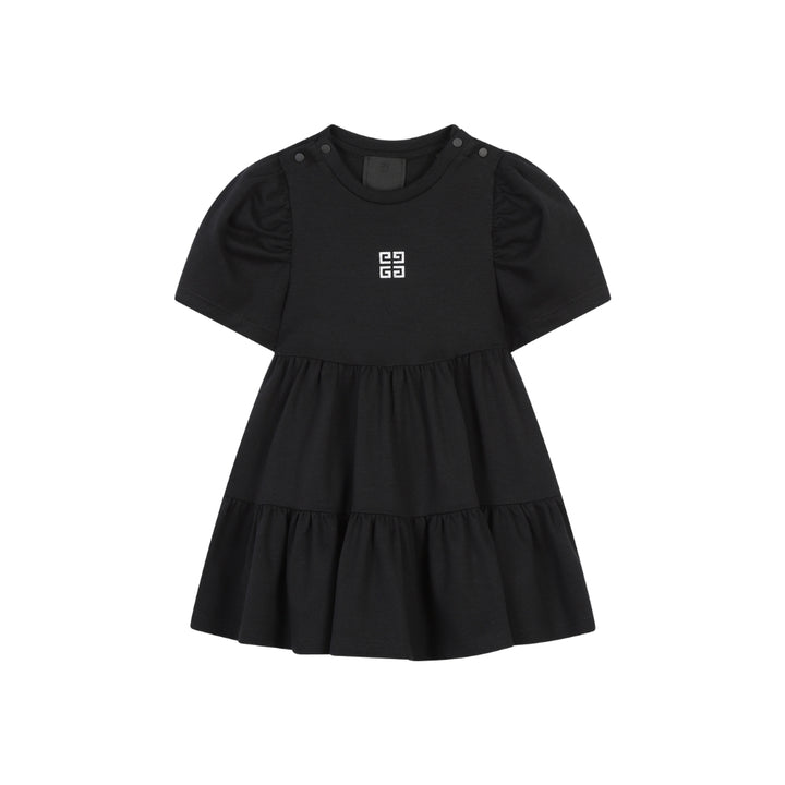 GIVENCHY – Vestido Negro Infantil con Logo