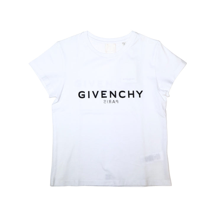 GIVENCHY – Playera Blanca con Logo Negro