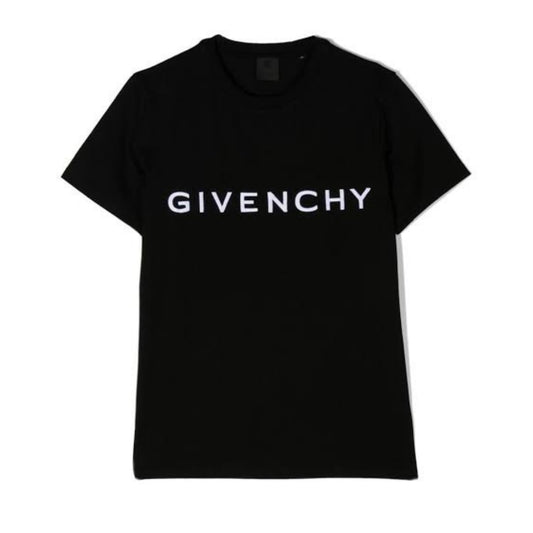 GIVENCHY – Playera Negra con Logo Posterior